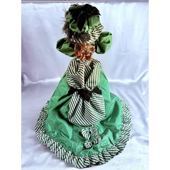 Vintage Franklin Heirloom Porcelain Doll Colleen Green Dress Ireland - Picture 6 of 16